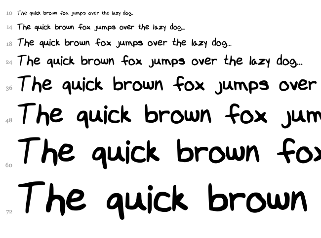 Delilah font waterfall