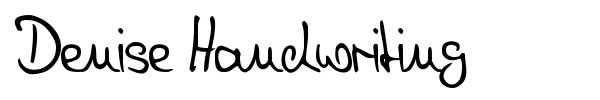 Denise Handwriting font