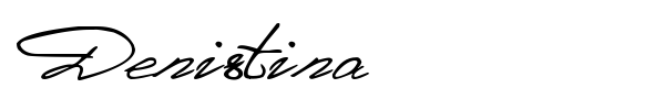 Denistina font
