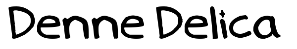 Denne Delica font