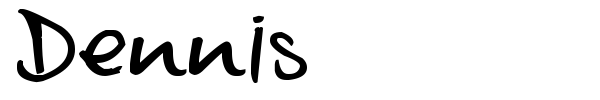 Dennis font