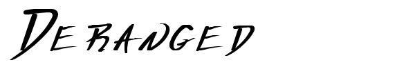 Deranged font preview