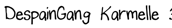 DespainGang Karmelle 37 font preview