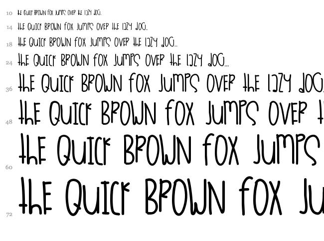 Dessushi font waterfall