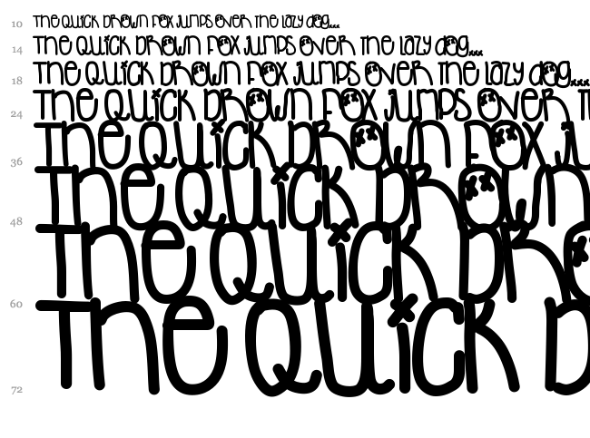 Desy Mini Cakes font waterfall