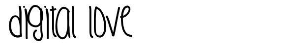 Digital Love font