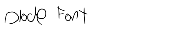 Diode Font font