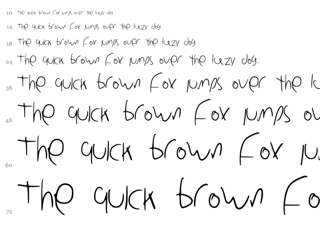 Diode Font font waterfall
