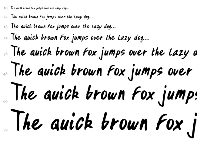 Dirty Hand Of Cre font waterfall