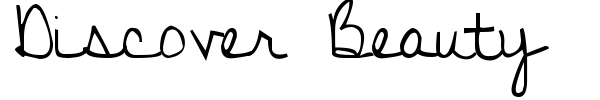 Discover Beauty font