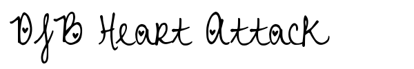 DJB Heart Attack font