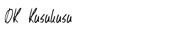 DK Kusukusu font