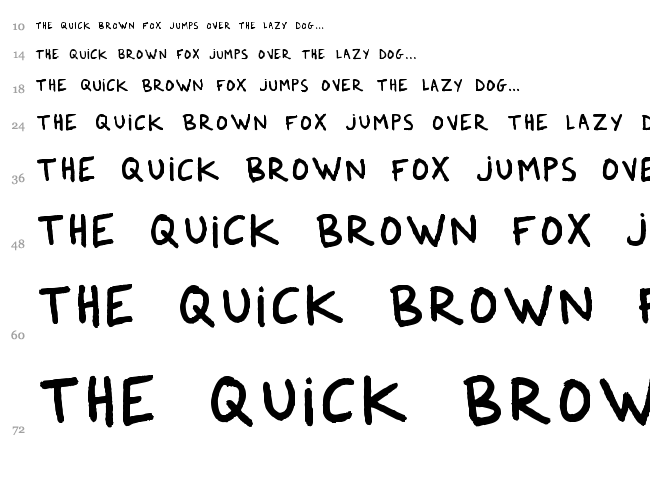Dker FeltPen font waterfall