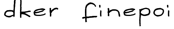 Dker FinePoint font