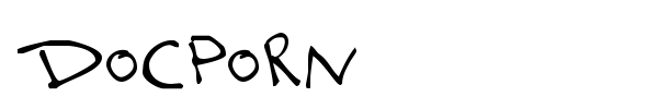 Docporn font