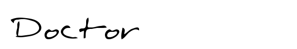 Doctor font