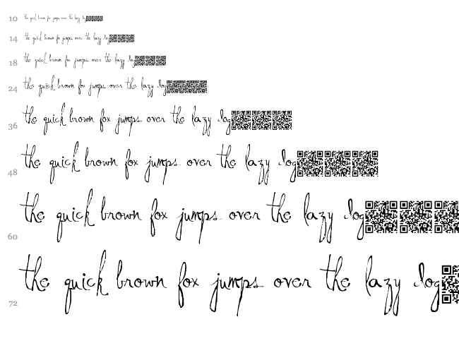 Donkey Punch font waterfall