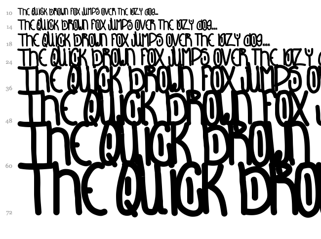 Dont Look Back font waterfall