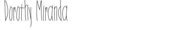 Dorothy Miranda font