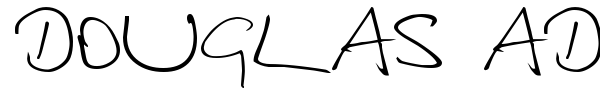 Douglas Adams Hand font