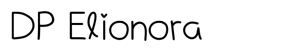 DP Elionora font