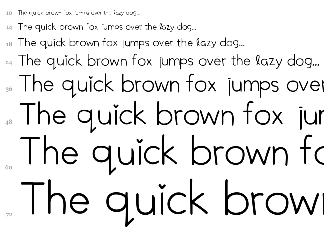 DP Elionora font waterfall