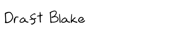 Draft Blake font