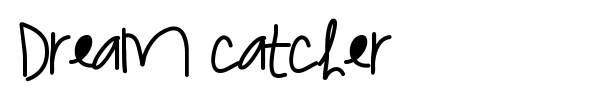 Dream Catcher font