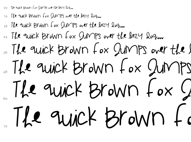 Dream Catcher font waterfall