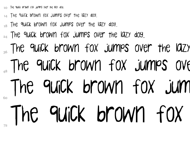 Dreamer font waterfall