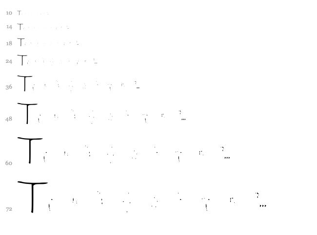 Dressin Up font waterfall