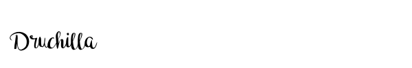 Druchilla font preview