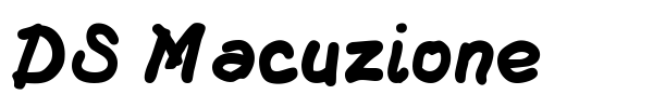DS Macuzione font
