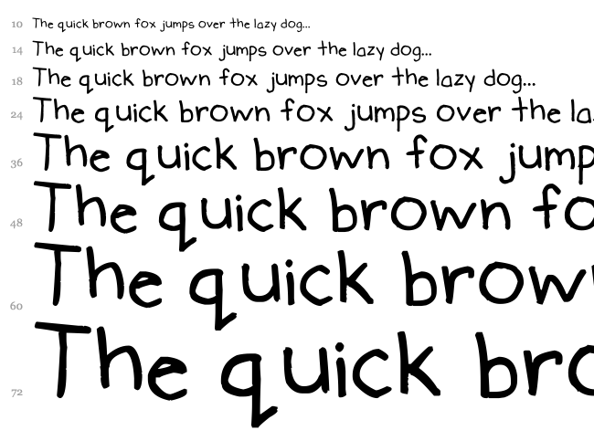 Ducky font waterfall