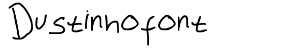 Dustinhofont font