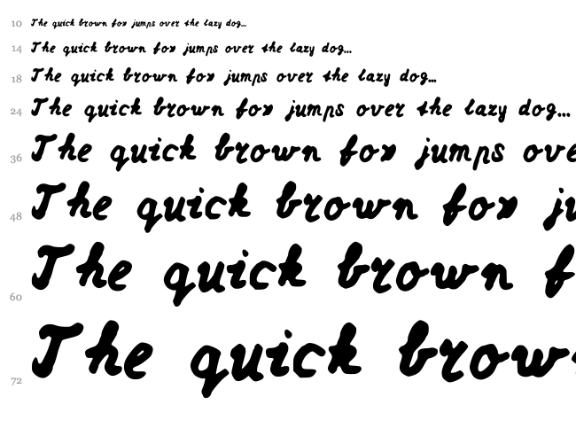 Dutch school writing font waterfall