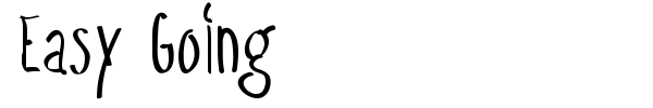 Easy Going font