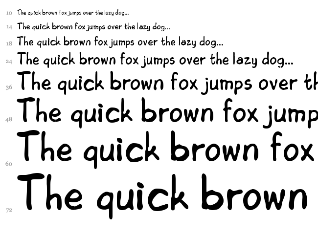 Edoms Handwritting font waterfall