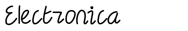 Electronica font