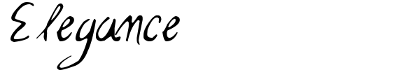 Elegance font