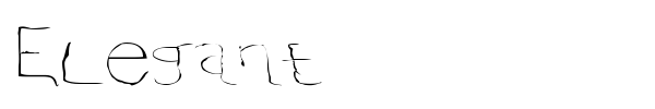 Elegant font
