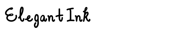 Elegant Ink font