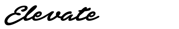 Elevate font