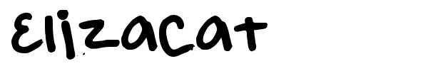 Elizacat font