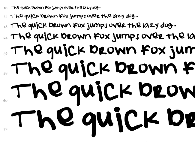 Elizacat font waterfall