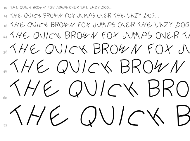 Ellega font waterfall