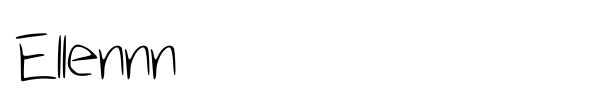 Ellennn font