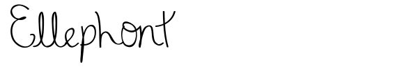 Ellephont font
