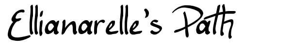Ellianarelle's Path font