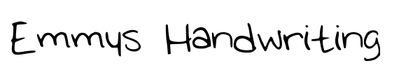 Emmys Handwriting font